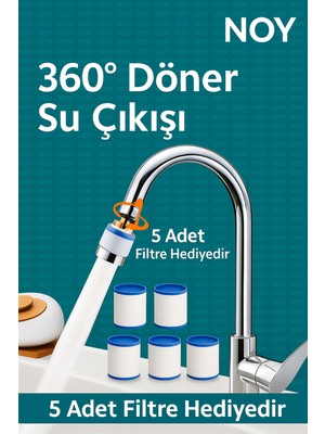 Özgürce Temiz ve Parlak Su Sağlayan Filtreli Duş Başlığı, Kireç Önleyici Musluk Ucu