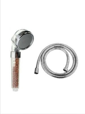 Özgürce Boncuklu Su Arıtmalı Tasarruflu Duş Başlığı ve Hortumu Seti