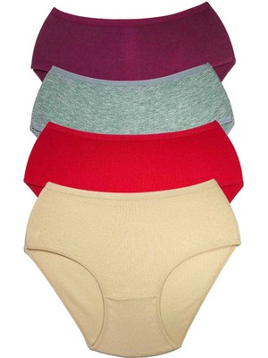 Çerçici 4 Adet Kadın Yüksek Bel Ribana Bato Külot S102-ROYALEKS