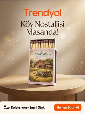 The Kibrit House  The Kibrit – Nostaljik Çiftlik Manzaralı Dekoratif Kibrit Kutusu (Sınırlı Edisyon)