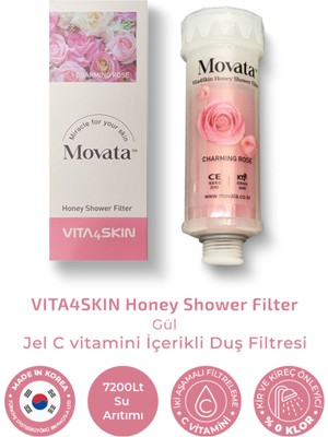Özgürce Canlı Gül Kokulu Vitaminli ve Ballı Duş Filtresi, Ferahlatıcı Deneyim