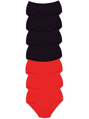 Çerçici 7 Adet Tutku Kadın Yüksek Bel Bato Kalın Lastik Külot S1-Royaleks