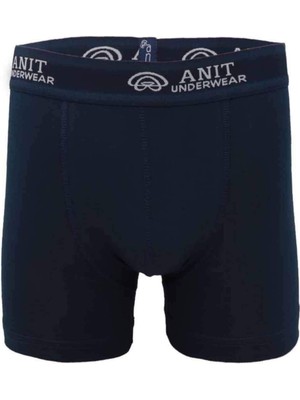 Çerçici Kısa Paça Likralı Erkek Boxer Siyah - 1115A-ANIT