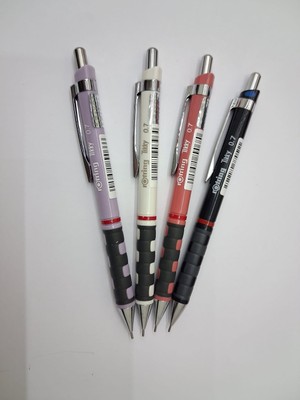 Rotring Tikky Mekanik 0,7mm 4 Lü ( Lila Beyaz Gülkurusu Siyah)
