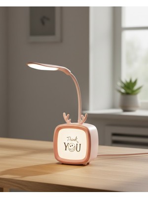 Getittir Esnek Gövdeli LED Masa Lambası Taşınabilir Gece Aydınlatması - Lisinya