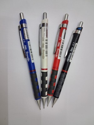 Rotring Tikky Mekanik 0,7mm 4 Lü ( Mavi Beyaz Kırmızı Siyah)