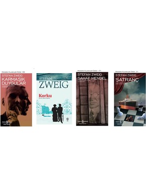 Türkiye İş Bankası Kültür Yayınları Stefan Zweig Karmaşık Duygular +3 Adet Kitap Set