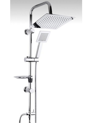 Özgürce Beyazsu Krom Lüx Tepe Yağmurlama Duş Seti, Şık ve Kullanışlı Tasarım