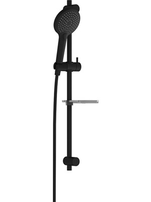 Özgürce Sürgülü El Duşu Takımı, Şık ve Fonksiyonel Tasarım, Mat Siyah Renk