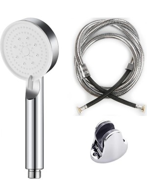 Özgürce Şık Krom Hortum ve Mafsallı Duş Seti ile Konforlu Banyo Keyfi