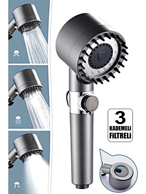 Özgürce Yüksek Basınçlı Masaj Duş Başlığı, Çok Fonksiyonlu Turbo Banyo Başlığı
