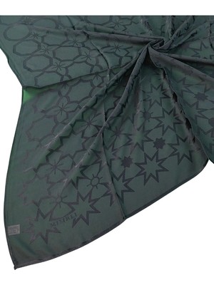 Mim Eşarp ve Şal Mısırlı Eşarpları Yıldız Desenli Devore Eşarp