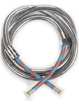 Özgürce Çelik Örgülü 360° Dönüşlü Duş Spirali, Dayanıklı ve Şık Tasarım