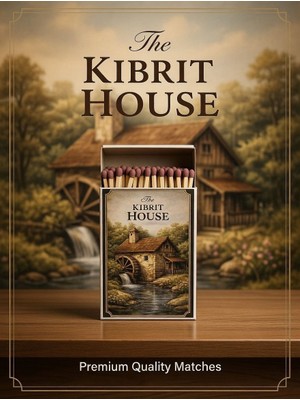 The Kibrit House  The Kibrit House Black Edition Dekoratif |rustik Değirmen Evi Temalı Mum Yanı Kibrit