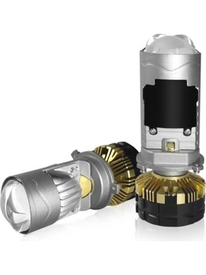 Femex Pro Plus H4 Mercekli Mini Bi-Led Kendinden Perdeli Sellektör Aparatlı 180W 25000 Lumen