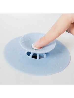 Özgürce Büyük Silikon Lavabo ve Küvet Tıkacı, Süzgeçli, Yeni Nesil Evye Kapatma