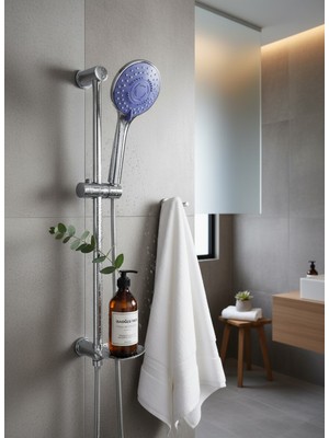 Özgürce Oval Tasarımlı Sürgülü Duş Seti, Paslanmaz Malzeme, Tazzikleme Özellikli