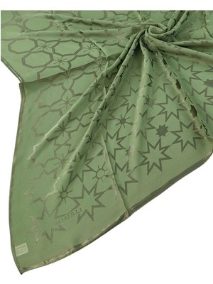 Mim Eşarp ve Şal Mısırlı Eşarpları Yıldız Desenli Devore Eşarp