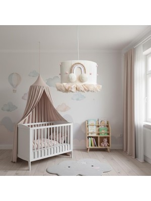 Elizim Home Lighting Makrome Bulut Masalı Çocuk Avize