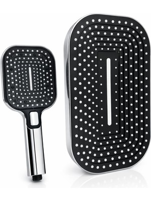 Özgürce Yoğun Tazzikli El Duşu Seti, Ayarlı ve Dayanıklı Başlık, Her Duş Setine Uygun