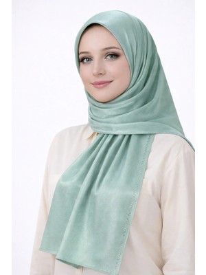 Mim Eşarp ve Şal Mısırlı Eşarpları Taşlı Jan Jan Abiye Şal 75X190 cm