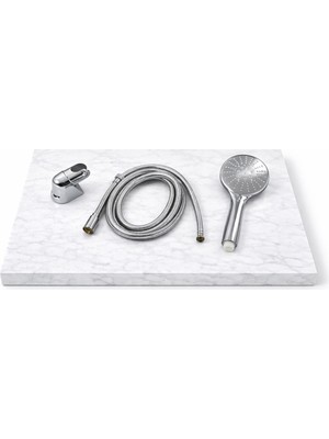 Özgürce Yüksek Kaliteli Çelik Örgülü Duş Seti, 175CM Uzunluk, Krom Kaplama