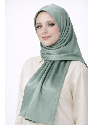 Mim Eşarp ve Şal Mısırlı Eşarpları Taşlı Jan Jan Abiye Şal 75X190 cm