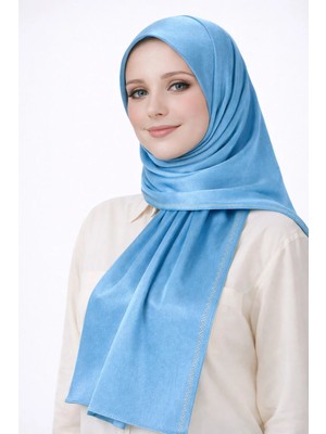 Mim Eşarp ve Şal Mısırlı Eşarpları Taşlı Jan Jan Abiye Şal 75X190 cm