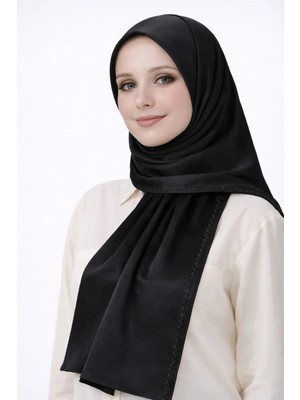 Mim Eşarp ve Şal Mısırlı Eşarpları Taşlı Jan Jan Abiye Şal 75X190 cm