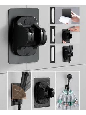 Özgürce Ayarlanabilir Vantuzlu Duş Başlığı Tutucu, Güçlü ve Pratik Tasarım