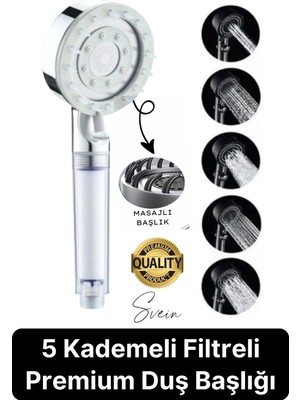 Özgürce Yüksek Basınçlı Çok Fonksiyonlu Filtreli Masajlı Banyo Duşu
