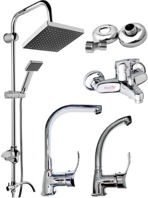 Özgürce Lüx 4’lü Çok Amaçlı Robot Duş ve Batarya Seti, Şık ve Dayanıklı Tasarım