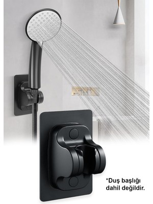 Özgürce Ayarlanabilir El Duşu Tutucu, Tepe Duş Sabitleyici, Yapışkanlı Banyo Parçası