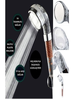 Özgürce Arıtmalı Kokulu Tasarruflu Banyo Duş Başlığı, Konfor ve Ferahlık Sunar