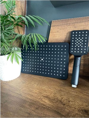 Özgürce Fleko Tepe El Duş 20X30 Mat Siyah, Şık ve Dayanıklı Banyo Aksesuarı