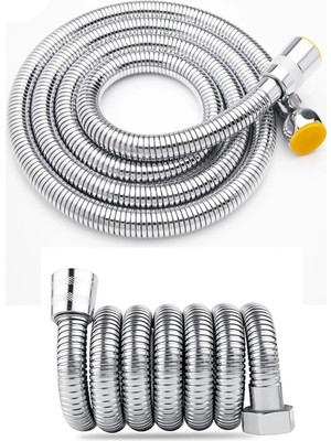Özgürce Paslanmaz Çelik Örgülü 1,5 Metre Krom Banyo Duş Hortumu