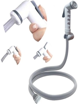 Özgürce Gri Shaft Taharet Musluk Seti ile Hijyenik Temizlik Çözümü