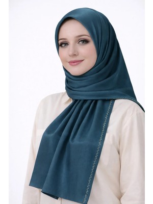 Mim Eşarp ve Şal Mısırlı Eşarpları Taşlı Jan Jan Abiye Şal 75X190 cm