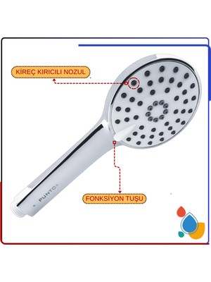 Özgürce Modern 3f El Duşu, Şık Tasarım ve Pratik Kullanım Için Ideal