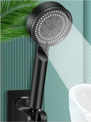 Özgürce Enerji Tasarruflu Siyah Çok Fonksiyonlu Duş Başlığı, Konfor ve Şıklık Için