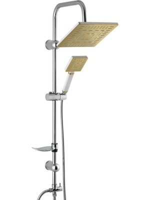 Özgürce Yüksek Kaliteli Pirinç Sarı Boru Yağmurlama Tepe Duş Seti