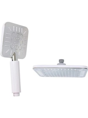 Özgürce Labirent Beyaz Tepe Başlık ve El Duşu Seti, Zarif ve Kullanışlı Tasarım