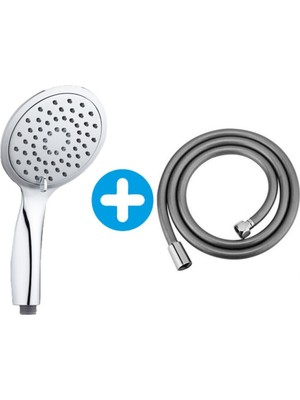 Özgürce Pratik ve Şık Banyo El Duş Başlığı ile Vera Pvc Duş Hortumu Seti