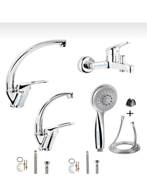 Özgürce Kca Banyo ve Mutfak Bataryası 4’lü Set, Şık ve Kullanışlı Tasarım