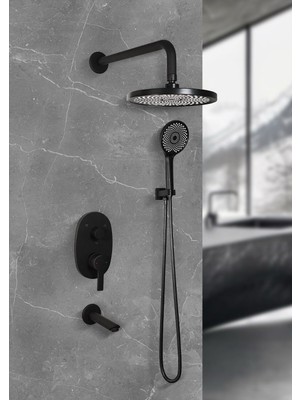 Özgürce Şık Ankastre Panel Duş Seti, 6 Yıl Garantili, Modern Tasarım