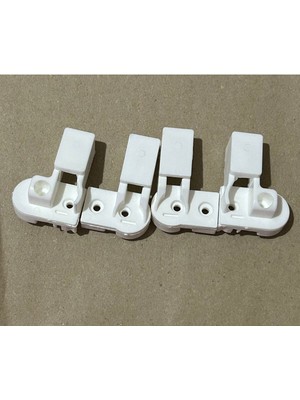 Özgürce Beyaz Uzun Duşakabin Tekerleği Takımı, Vidalı Olmayan Şık Tasarım