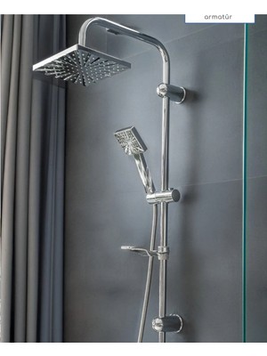 Özgürce Lüks Yağmurlama Duş Seti, Rahat ve Şık Tasarım, Kolay Kurulum