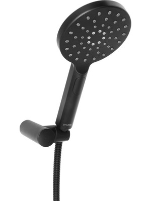 Özgürce 3 Fonksiyonlu Siyah El Duş Takımı, Şık ve Kullanışlı Tasarım