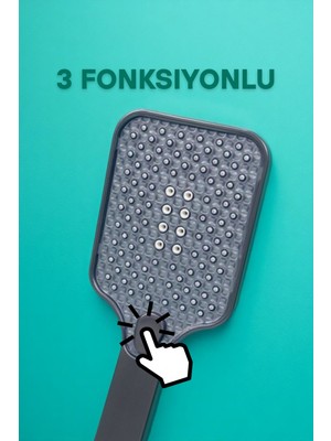 Özgürce 3 Fonksiyonlu Yüksek Basınçlı Kare Duş Başlığı SHN-1348