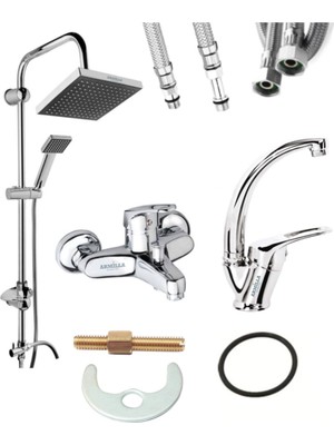 Özgürce Armilla 3’lü Yağmurlama Tepe ve Robotduş Banyo Seti